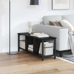 Raamatukapp must tamm 102 x 32 x 40,5 cm tehispuit