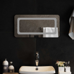 Led vannitoa peegel l&auml;bipaistev 60 x 30 cm karastatud klaas