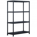 Hoiuriiul, must, 220 kg, 90 x 40 x 138 cm, plast