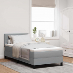 Karbi vedrumadrats led-ribadega helehall 80 x 200 cm kangas