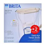 Brita Style Essential filter jug + 2 Maxtra Pro Pure Performance filter cartridges (sand-coloured)