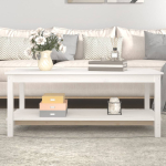 Kohvilaud, valge, 110 x 55 x 45 cm, m&auml;nnipuit
