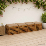 4-osalised istepad vught 4 pcs 100% pol&uuml;ester liivakarva