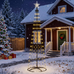 Led-koonusj&otilde;ulupuu 180 cm 250 led-i soe valge teras valge