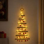 Rippuv j&otilde;ulupuu pallidega 90 cm 30 led-i soe valge