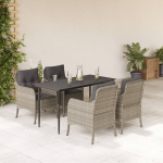 5-osaline aiam&ouml;&ouml;bli komplekt patjadega, helehall, pol&uuml;rotang