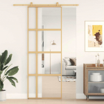 Liuguks, kuldne, 76x205 cm, l&auml;bipaistev esg-klaas ja alumiinium