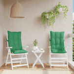 K&otilde;rge seljatoega toolipadjad 2 tk, roheline, oxford kangas