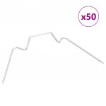 Kasvuhoone klambrid 50 tk, w-t&uuml;&uuml;p, tsingitud teras