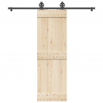 Liugukse tarvikute komplekt 200 cm terasest, must