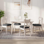 Istumispatjad 4 pcs tumehall 40 x 40 cm korter kangas