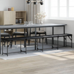 S&ouml;&ouml;gilaua pink, must, 248 x 32 x 45 cm, teras ja kunstnahk