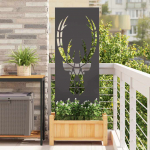 Aia privaatsuse kate must 50 x 140 cm k&uuml;lmpruun teras