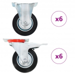 12 tk p&ouml;&ouml;rlevad rattad 100 mm