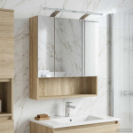 Vannitoa peeglikapp sonoma tamm 60 x 14.5 x 70 cm tehispuit