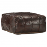 Tumba tumepruun 60 x 60 x 30 cm ehtne kitsenahk