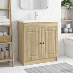 Vannitoa all oleva kraani kapp sonoma tamm 56 x 37,5 x 81 cm
