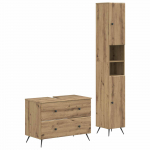 2-osaline vannitoa kapi komplekt breda artisan tamm tehispuit