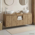 Vannitoa kapikomplekt 3 tk artisan tamm 49,5 x 41 x 64,5 cm
