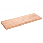 Lauaplaat, helepruun, 140 x 50 x (2-6) cm, t&ouml;&ouml;deldud tammepuit