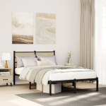 Metallist voodiraam ilma madratsita sonoma tamm 120x200 cm