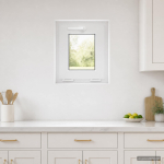 Kaldakna keldri aken risor 40 x 45 cm pvc ja selge sile klaas