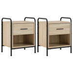 &Ouml;&ouml;lambi kapp 2 tk sonoma tamm 40 x 30 x 50 cm tehispuit