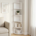 Nurgariiul 5 tasandit 41,5 x 41,5 x 178 cm tehispuit valge