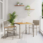 Aia s&ouml;&ouml;gilaudade komplekt 3 pcs hall pol&uuml;rotang