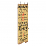 Riidenagi kuue konksuga, 120 x 40 cm, "family"