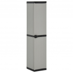 Aia hoiukapp 3 riiuliga, hall ja must, 34 x 40 x 168 cm