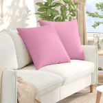 Diivanipadjad 2 pcs roosa 60 x 60 cm kangas