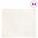 Valej&otilde;hvikaristu tekk 4 pcs valge 240 x 270 cm pol&uuml;ester