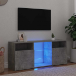 Telerialus led-tuledega, betoonhall, 120x30x50 cm