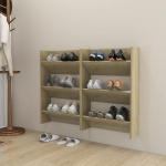 Seina kingakapid 2 tk, sonoma tamm, 60x18x90 cm, puitlaastplaat
