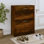 Jalatsikapp, suitsutatud tamm, 63 x 24 x 81 cm, tehispuit