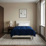 Suvised teki rapistatud tumesinine 135 x 200 cm mikrokiud