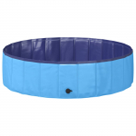 Kokkuvolditav koerte ujumisbassein sinine 120 x 120 x 30 cm pvc