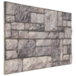 Seinapaneelid 10 pcs hall ja valge 100 x 50 cm eps vaht