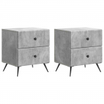&Ouml;&ouml;lambi kapp 2 pcs betoonhall 43 x 34,5 x 47,5 cm tehispuit