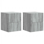 Seinale kinnitatav &ouml;&ouml;tis 2 pcs hall sonoma 33 x 34,5 x 40 cm