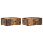 Seinale kinnitatav &ouml;&ouml;tis 2 pcs vana puit 49 x 34,5 x 20 cm