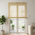 Rulookardin naturaalne 90 x 220 cm bambus