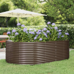 Aia taimekast, pruun, 212x140x68 cm, galvaniseeritud teras