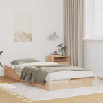 Voodi raam pruun 90 x 210 cm tahke m&auml;nd