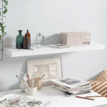 Seinariiul, k&otilde;rgl&auml;ikega, valge, 90 x 23,5 x 3,8 cm mdf