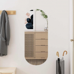 Seinapeegel, 30 x 70 cm, klaas, ovaalne