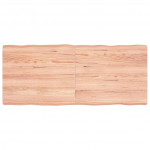 Lauaplaat, helepruun, 140 x 60 x (2-6) cm, t&ouml;&ouml;deldud t&auml;ispuit