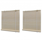 Naturaalsed bambusrulood 2 tk, 120 x 160 cm