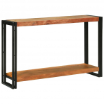 Konsoollaud riiuliga pruun 120 x 33 x 75 cm tugev akaatsiapuit